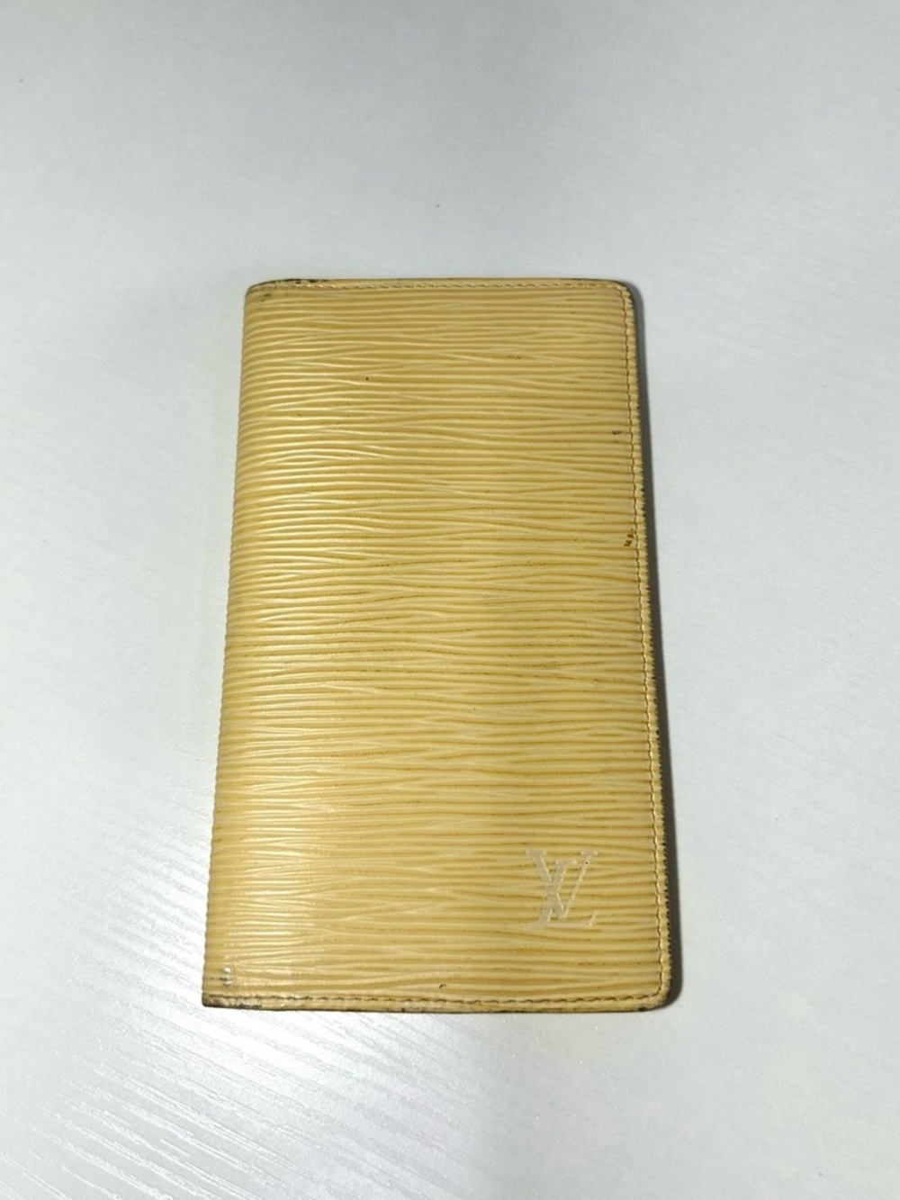 Louis Vuitton Vintage Yellow Epi Leather Long Bifold Wallet